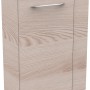 Fackelmann Waschbeckenunterschrank SBC Alaska Esche, 44 cm breit, mit schwarzem Waschbecken.