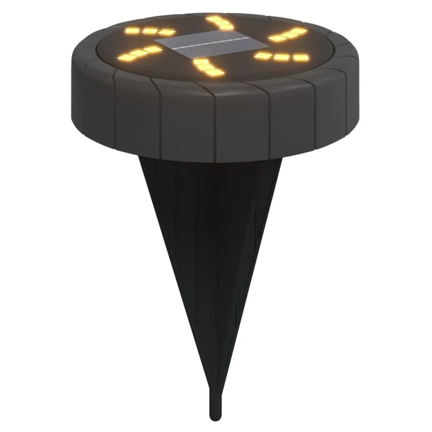 vidaXL Solar-Bodenleuchten mit Erdspieß 12 Stk Warmweiß 4008195