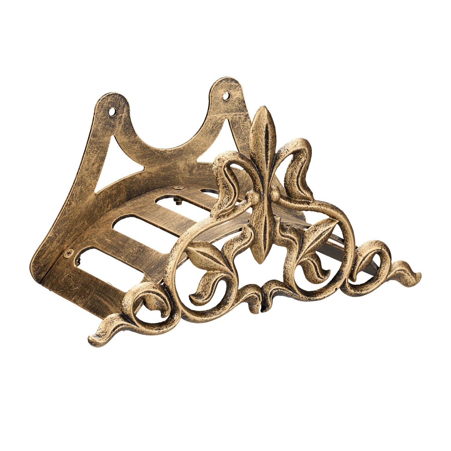Relaxdays Schlauchhalter Gusseisen Bronze Wetterfest 16 cm x 29 cm x 14 cm 1,2 kg