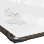 Transparente vidaXL Plane 4x4m aus Polyethylen mit Ösen, wasserabweisend.