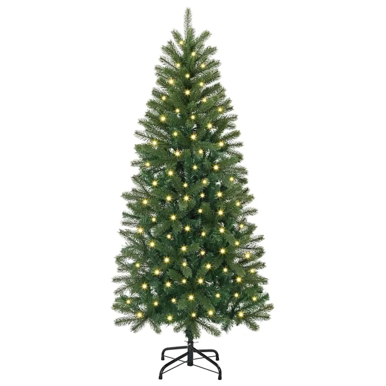 vidaXL Künstlicher Weihnachtsbaum mit 150 LEDs Grün 150 cm PE und PVC 3397337