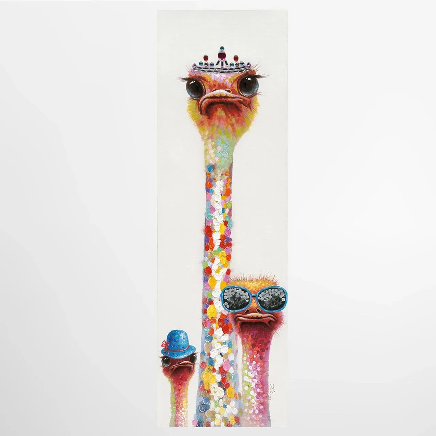 Art Universe Leinwandbild Straußenkönigin 50x160 cm