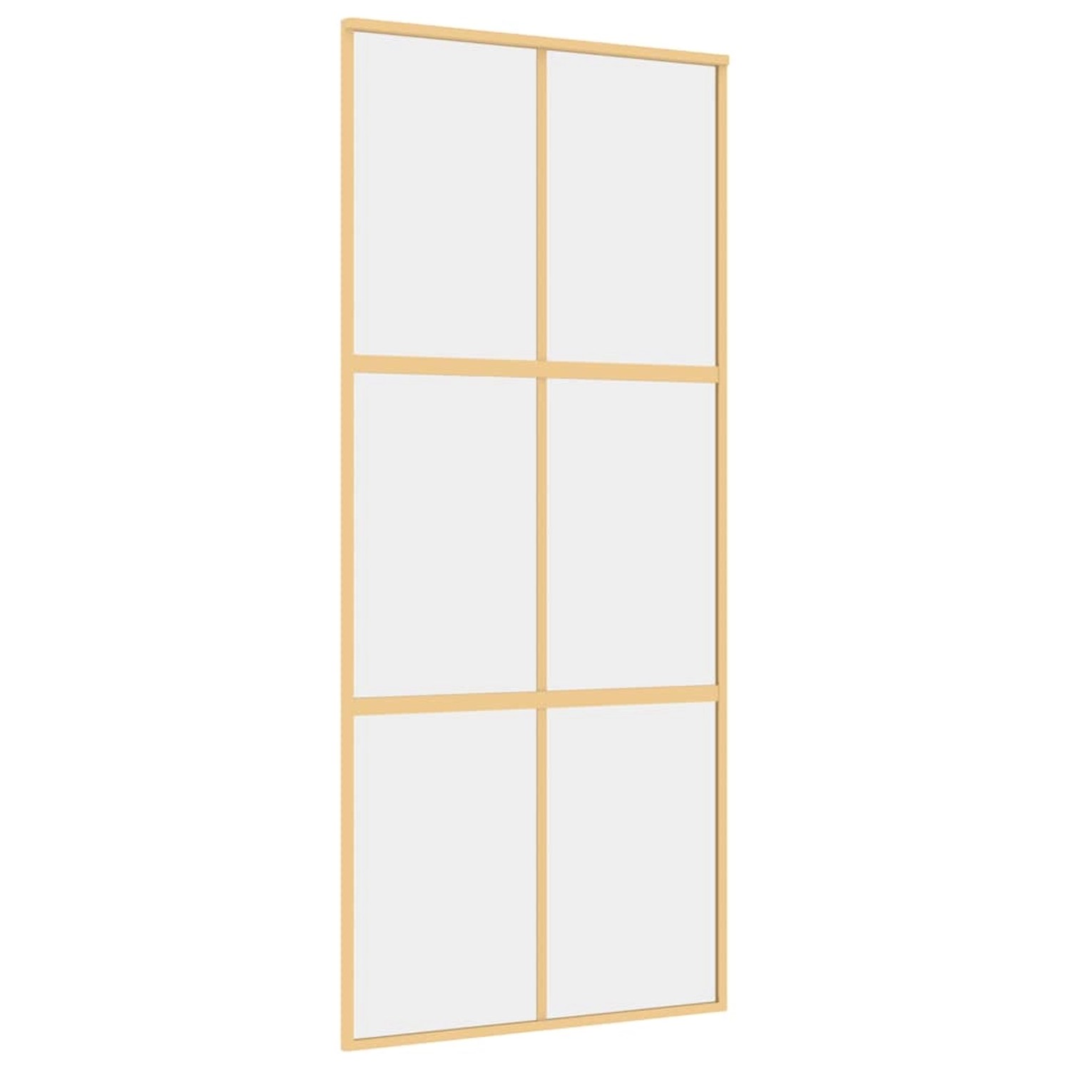 vidaXL Schiebetür Golden 90x205 cm ESG-Klarglas und Aluminium 155155 günstig online kaufen