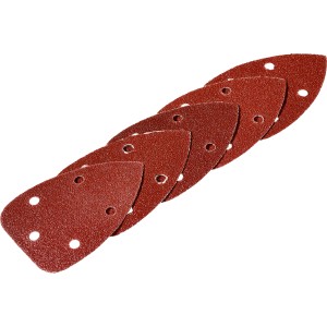 LUX Schleifauflagen für Dreieckschleifer, 100x140mm, K40, gelocht, 5 Stück