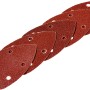 LUX Schleifauflagen für Dreieckschleifer, 100x140mm, K40, gelocht, 5 Stück