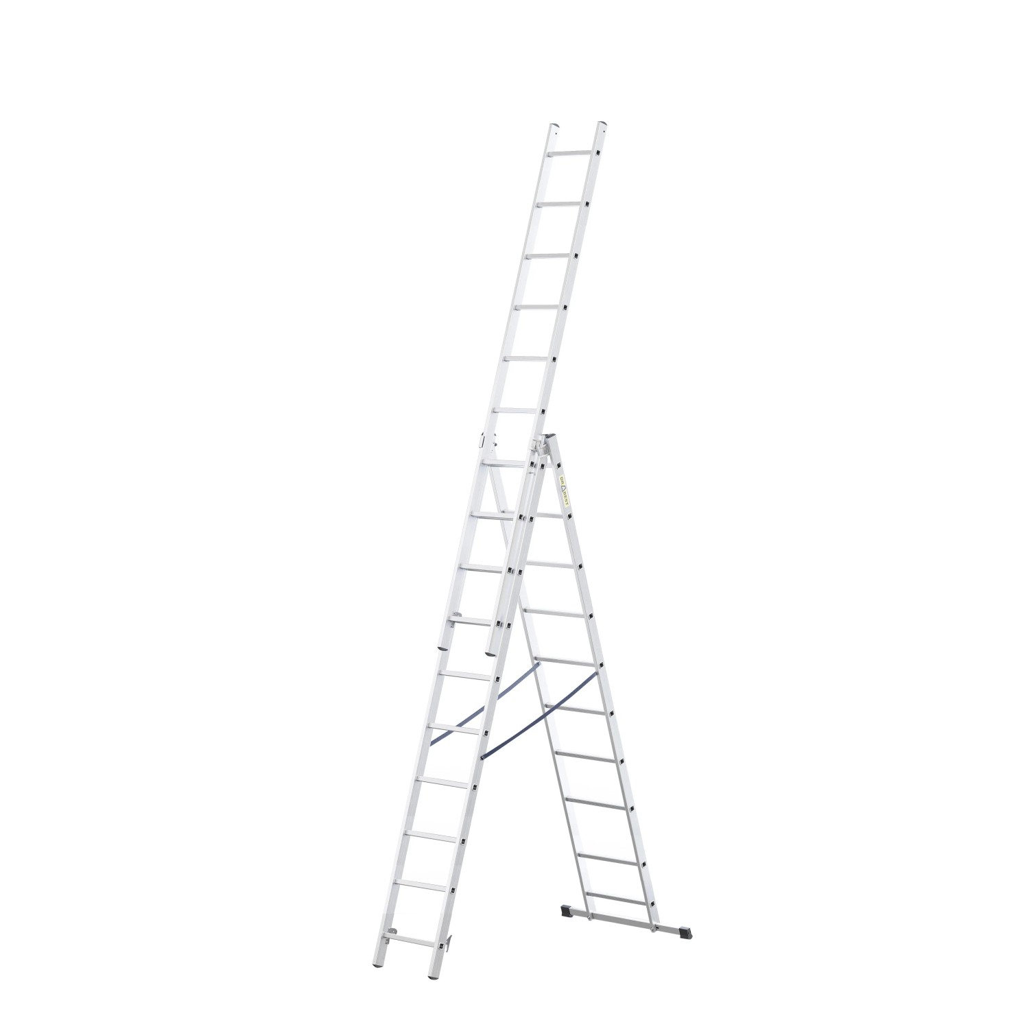 DRABEST Aluminium Multifunktionsleiter 3x10 Für Den Industriellen Einsatz 150 KG