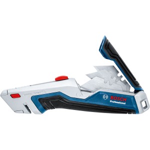 Bosch Professional Universal Teppichmesser mit Klingenmagazin und ausfahrbarer Klinge.