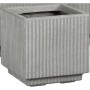 Quadratischer, grauer Mica Decorations Blumentopf Quito Outdoor aus Magnesium, 25x25x25 cm.