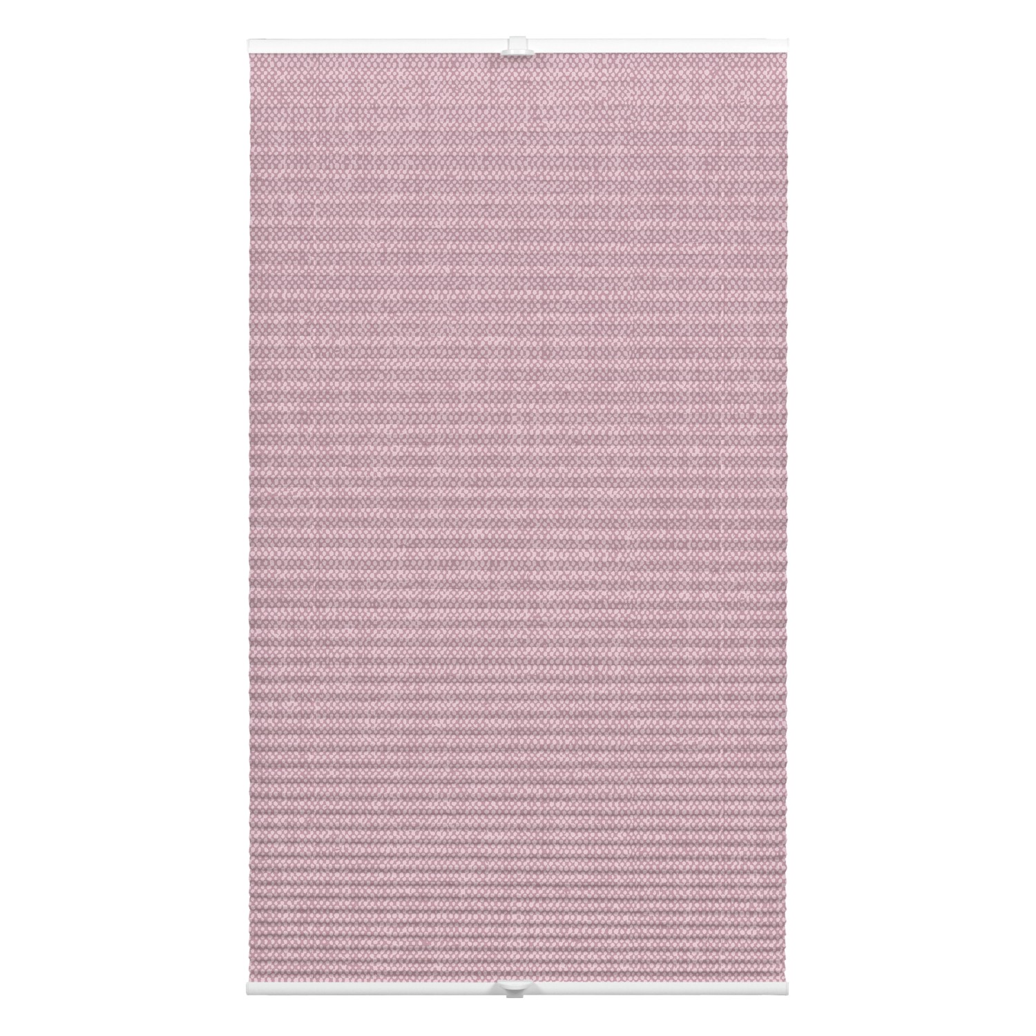 Wohnidee Plissee mit 2 Bedienschienen Rosa 50 cm x 130 cm