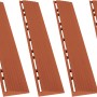 Florco Kunststoff-Seitenteile, terracotta, 4er Pack für 40x40 cm Klickfliesen.