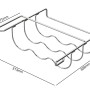 PKM Universal-Flaschenregal FR3-313 Edelstahl 3 Flaschen 10,2 x 31,3 x 30,8 cm_8