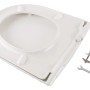 Calmwaters WC-Sitz für Keramag Renova Nr. 1 D-Form mit Absenkautomatik und Befestigungsmaterial.