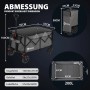 Sekey XXL Bollerwagen, faltbar, anthrazit, 200L. Campingwagen mit Maßen und Details.