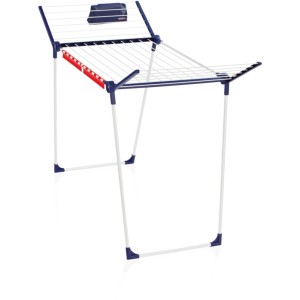 Leifheit Pegasus 180 Solid Plus Wäscheständer mit ausklappbaren Flügeln und Kleinteilehaltern.