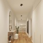 Philips Hue GU10 LED-Spots (2er-Set) in Flur-Szene mit warmweißem Licht.