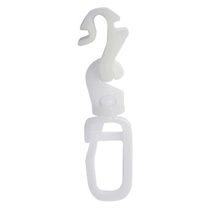 Gardinia Klickgleiter, 20er Pack, weiß, für Gardinenschienen und -stangen mit 6 mm Laufkanal.