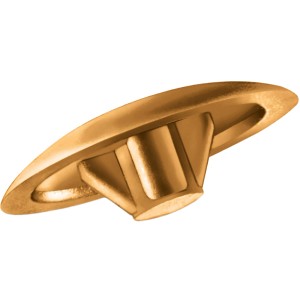 Braune Spax Zierkappe aus Kunststoff für Möbelschrauben, 25 Stück.