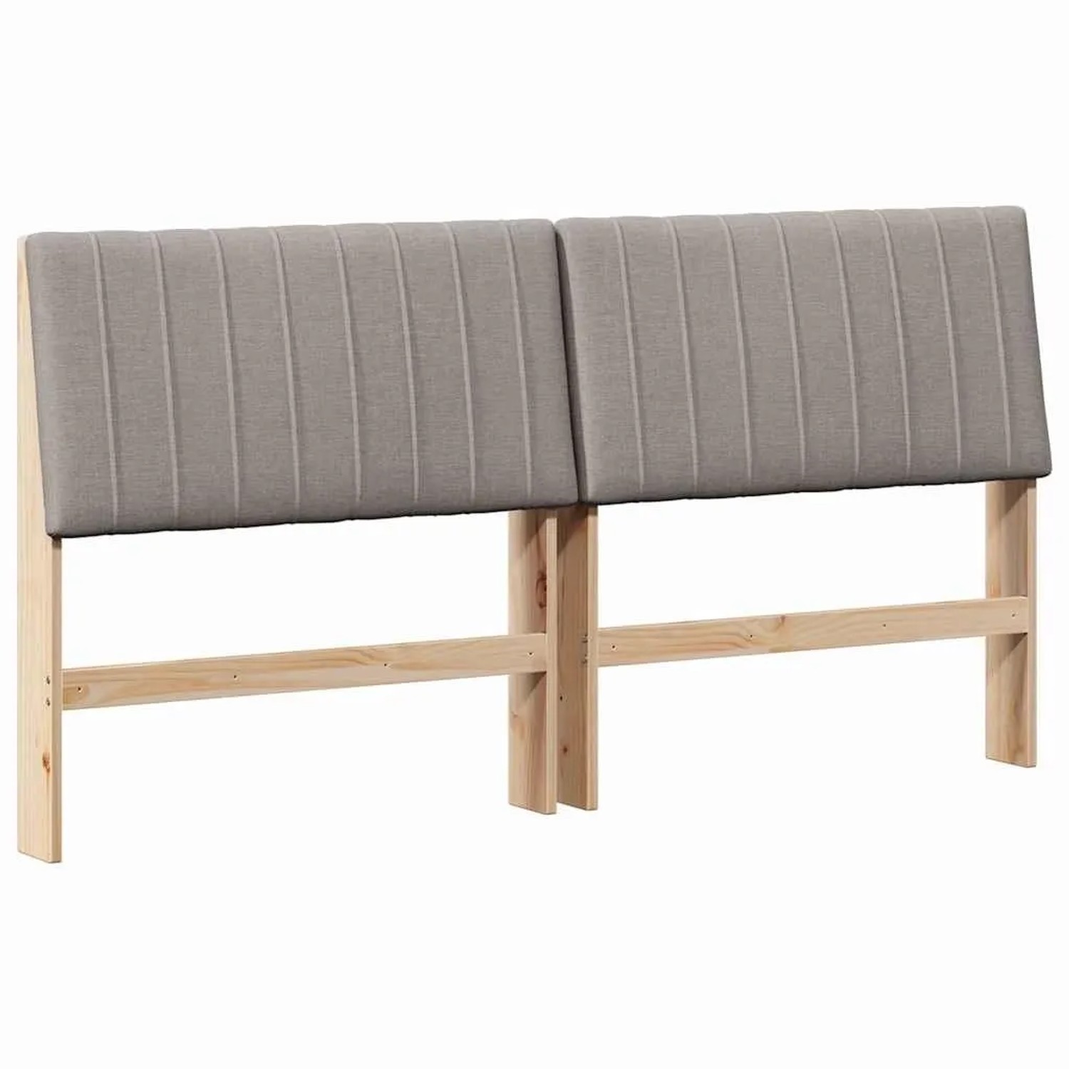 vidaXL Gepolstertes Kopfteil Taupe 180 cm Massives Kiefernholz 879382