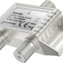 Hama Antennen-Verteiler AB/SAT Prioritätsschalter in Silber für Kabel-Receiver.