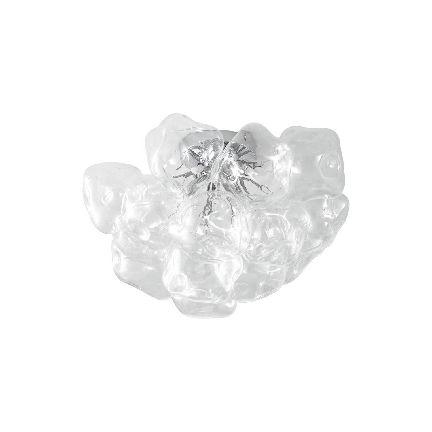 Lucande Deckenlampe Diborah 10041615 Design Modern in Transparent aus Glas günstig online kaufen