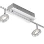 Moderne, 6-flammige LED-Spotserie Sileda von Paul Neuhaus, Aluminium matt. Schwenkbare Spots für flexible Beleuchtung.