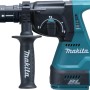 Makita Bohrhammer DHR243Z: Akku-Bohrhammer in Türkis und Schwarz mit Zusatzhandgriff.