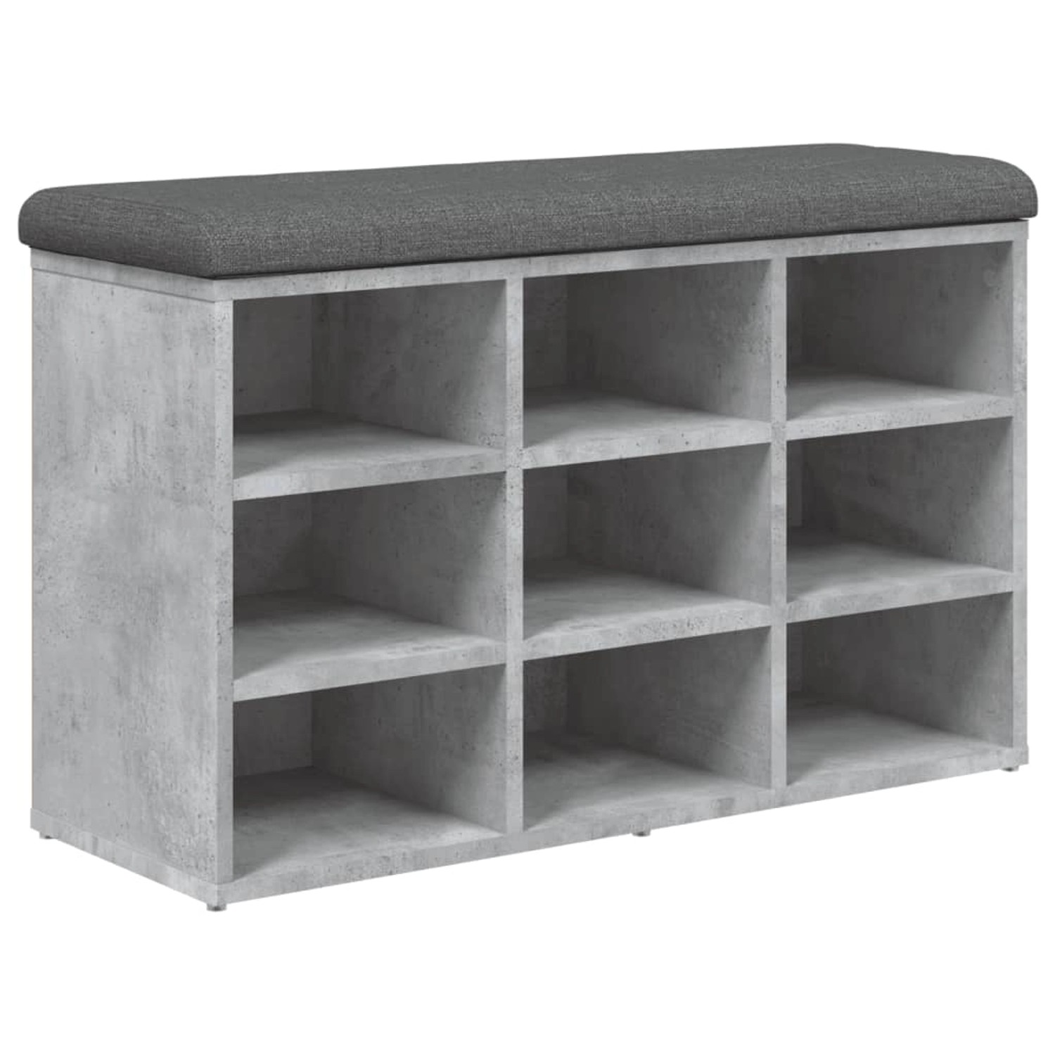 vidaXL Sitzbank Schuhbank Betongrau 82x32x50 cm günstig online kaufen