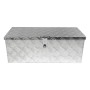 PROREGAL Deichselbox aus Aluminium Riffelblech, abschließbar, für PKW Anhänger.