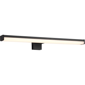 Schmale, mattschwarze Trio LED-Wandleuchte Lino, 40 cm, für Bad und Spiegel.