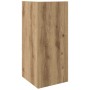 Rechteckiger Block aus Holzwerkstoff in Artisan-Eiche Optik für Beistelltische.