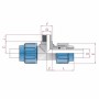 Cepex Pp-pe T-stück Verschraubung 20 X 1/2 AG X 20 mm Blau_2