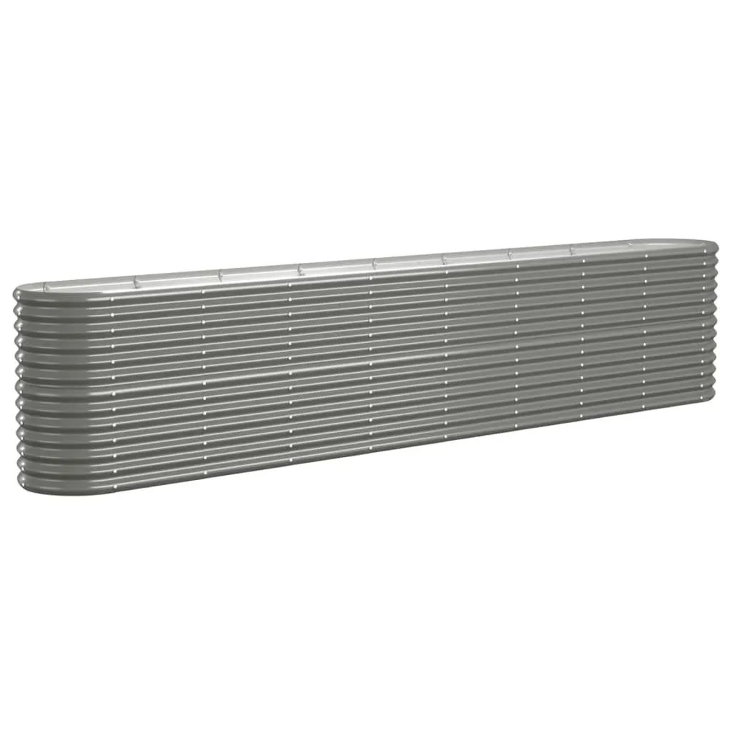 Furnicato Hochbeet Verzinkter Stahl 332x40x68 Cm Grau
