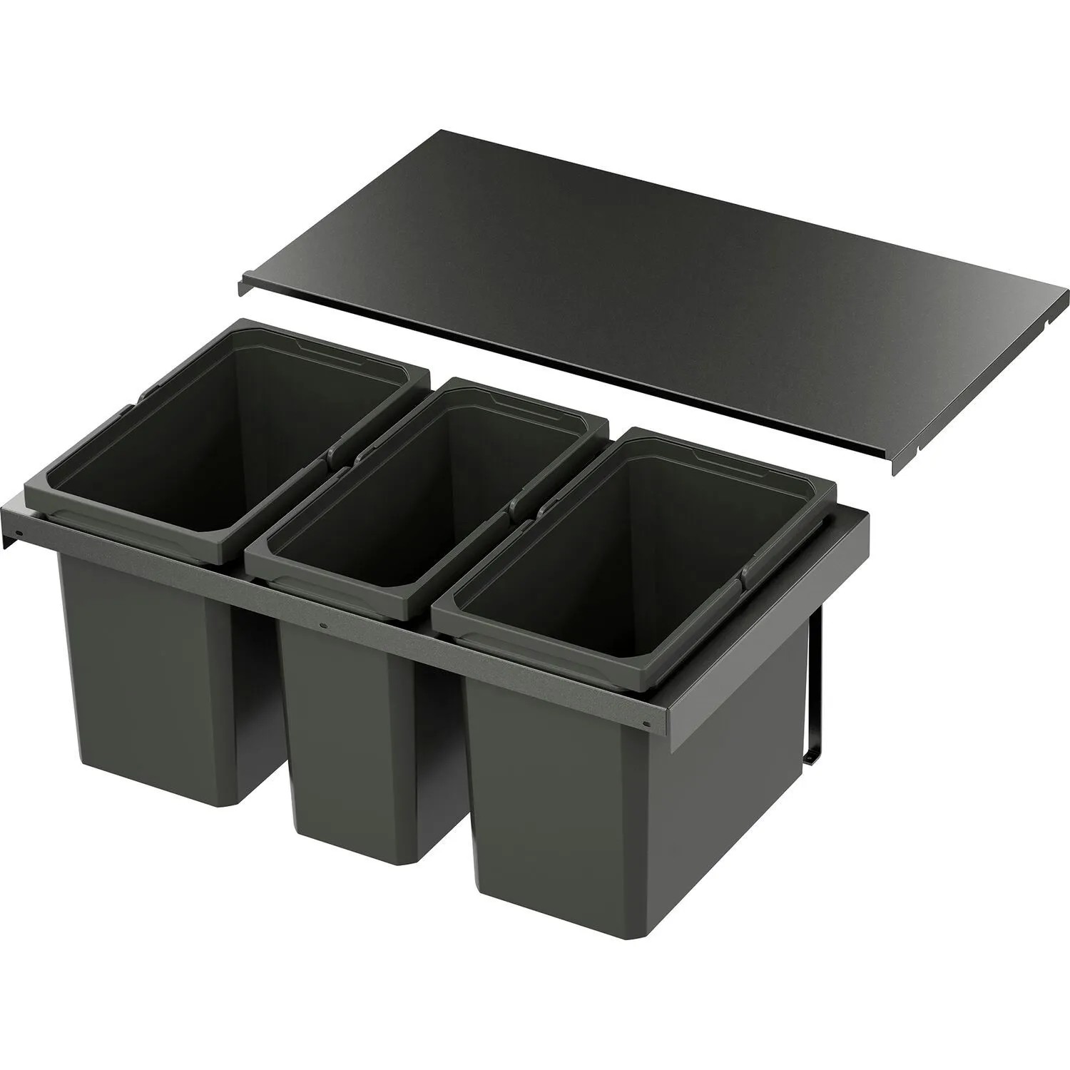 Vauth-Sagel Abfalltrennsystem Envi Flex Korpusbreite 800 mm 2x22, 1x16, Lava