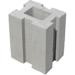 Diephaus Fundus Pfostenfundamentstein, grau, für Zäune und Pfosten.