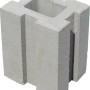 Diephaus Fundus Pfostenfundamentstein, grau, für Zäune und Pfosten.
