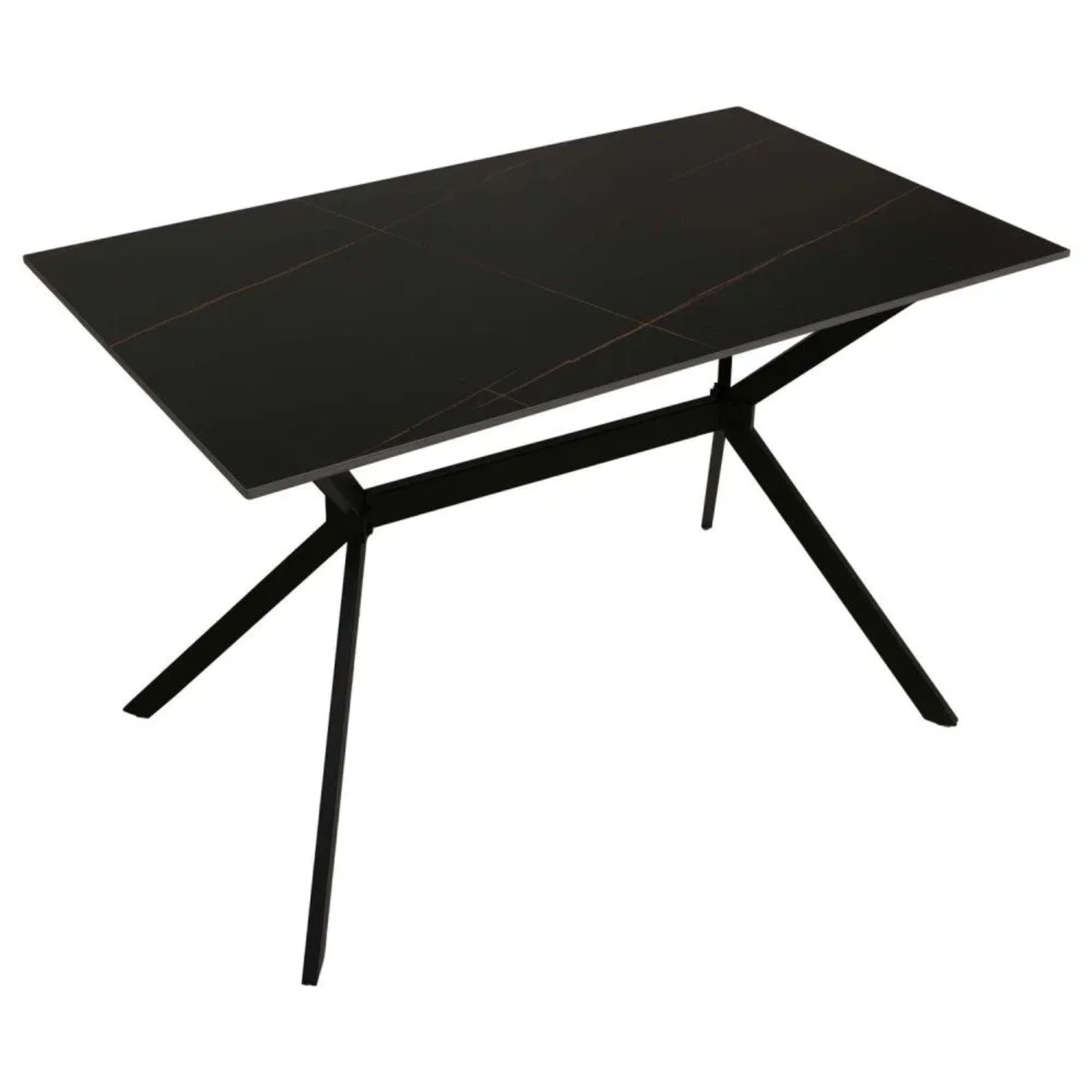 MCW Esszimmertisch O58 Schwarz-Gold 120cm