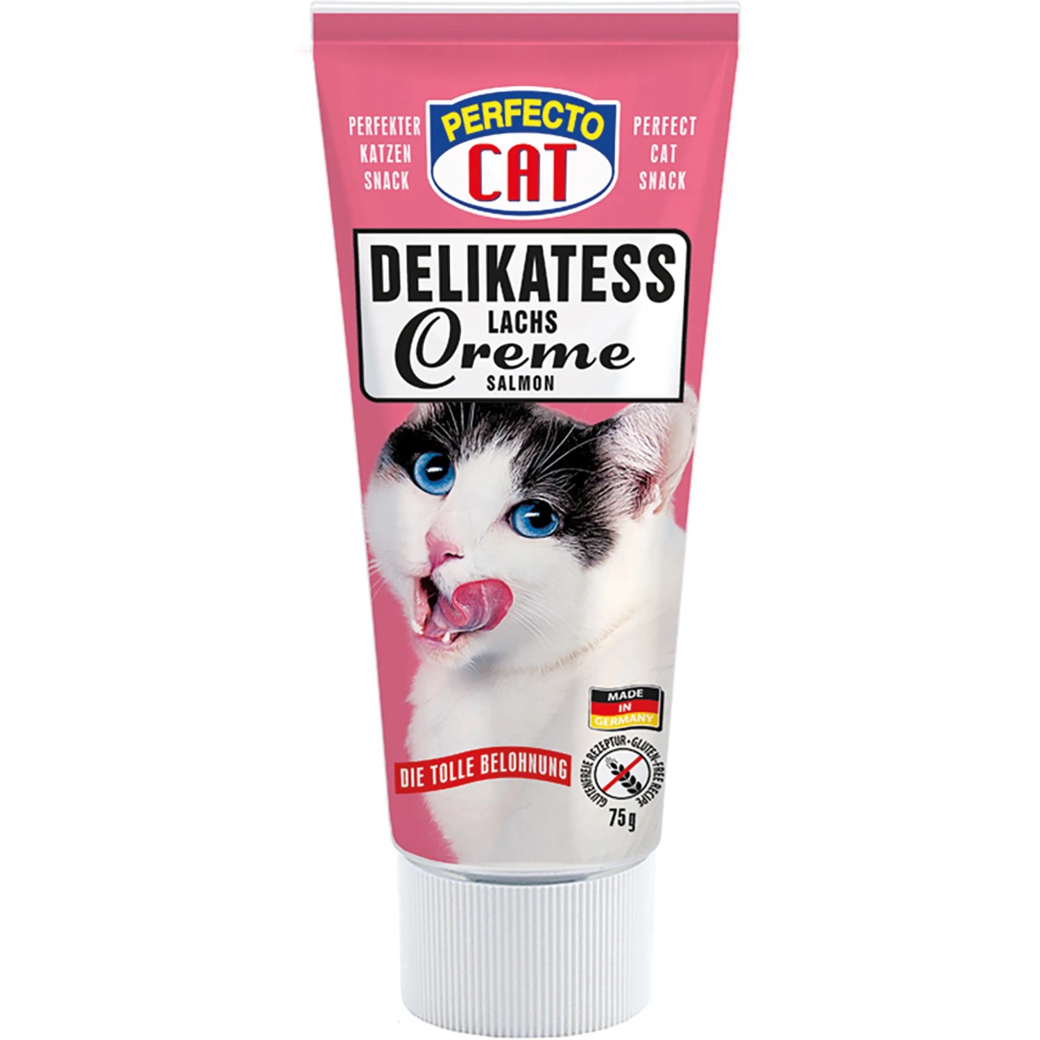 Perfecto Cat Katzen-Snack Delikatess Lachscreme 75 g