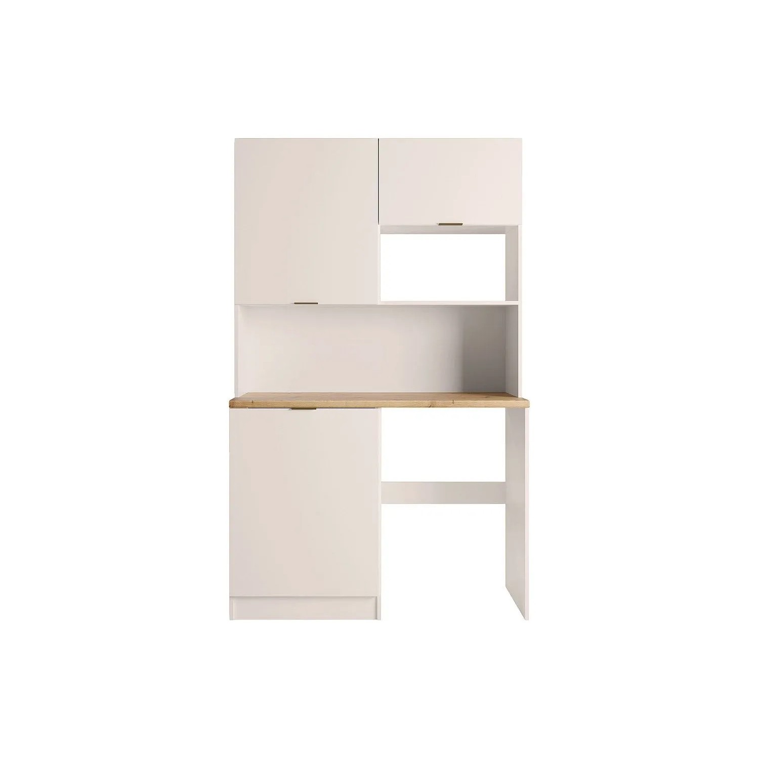 Vente-unique Küchenzeile Carmeo Beige  Naturfarben Hell 122.5 cm