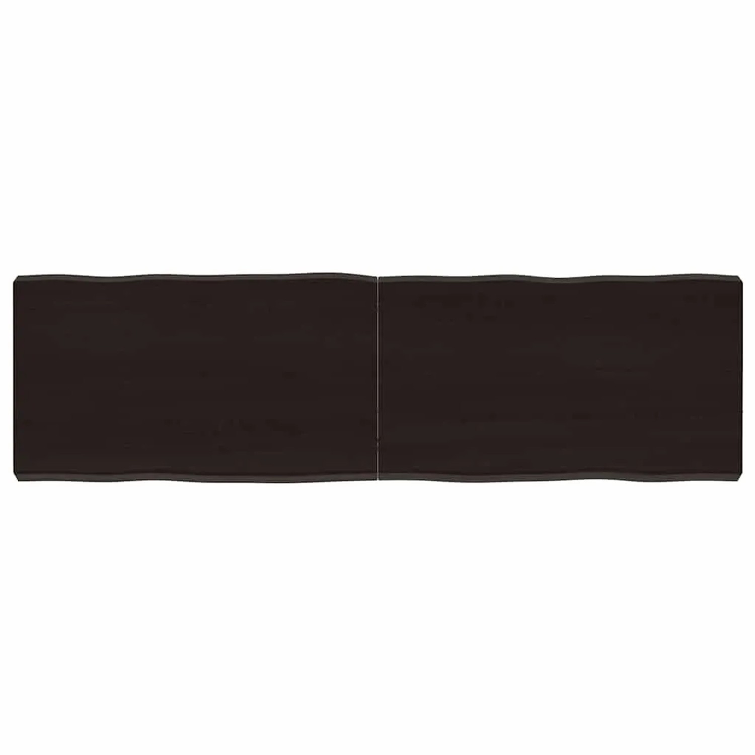vidaXL Tischplatte 140x40x2-6 cm Massivholz Behandelt Baumkante 364029