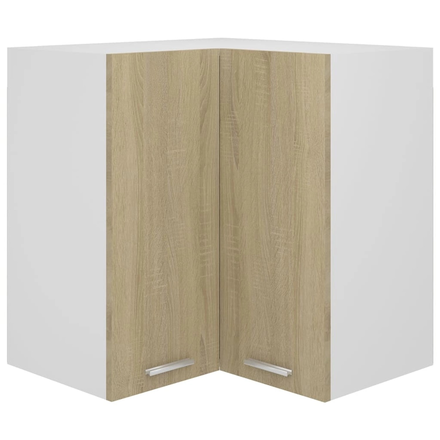 vidaXL Eckhängeschrank Lyon Sonoma-Eiche 57x57x60 cm Holzwerkstoff 806393 günstig online kaufen