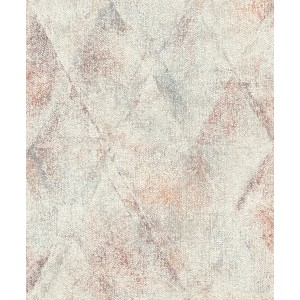 Rasch Vliestapete Tapetenwechsel II 507362, Vintage Terra mit Rautenmuster in Beige, Grau und Rot.