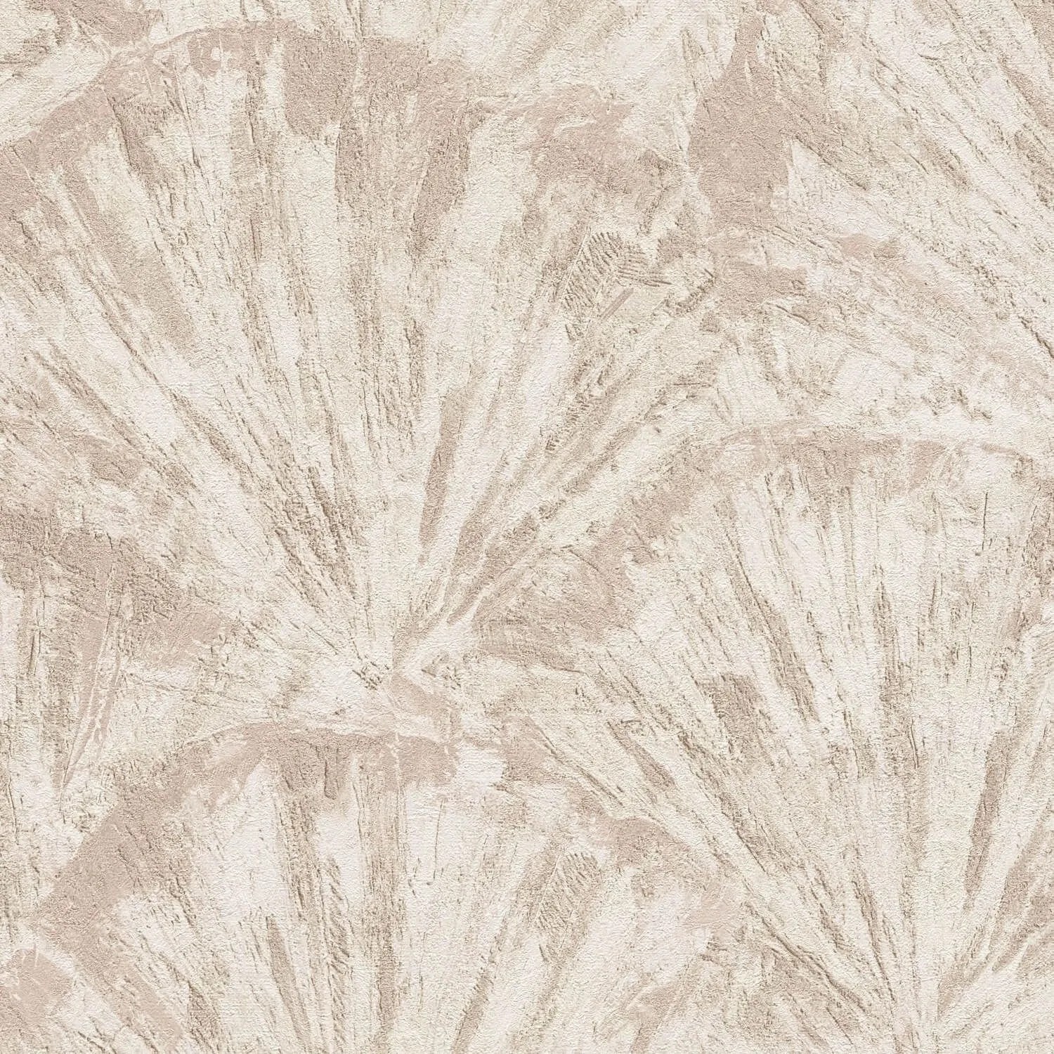 PROFHOME 781982-GU Spachtel Putz Tapete Abstrakt Creme Braun Elfenbein 0,53 m x 10,05 m 5,33 m2