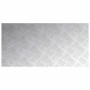 Silberne vidaXL Rautenscheiben (2 Stk.) aus Aluminium, 80x40 cm, für Treppenstufen.