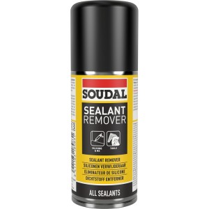 Soudal Sealant Remover, 150 ml Sprühflasche zum Entfernen von Silikon und Acryl.
