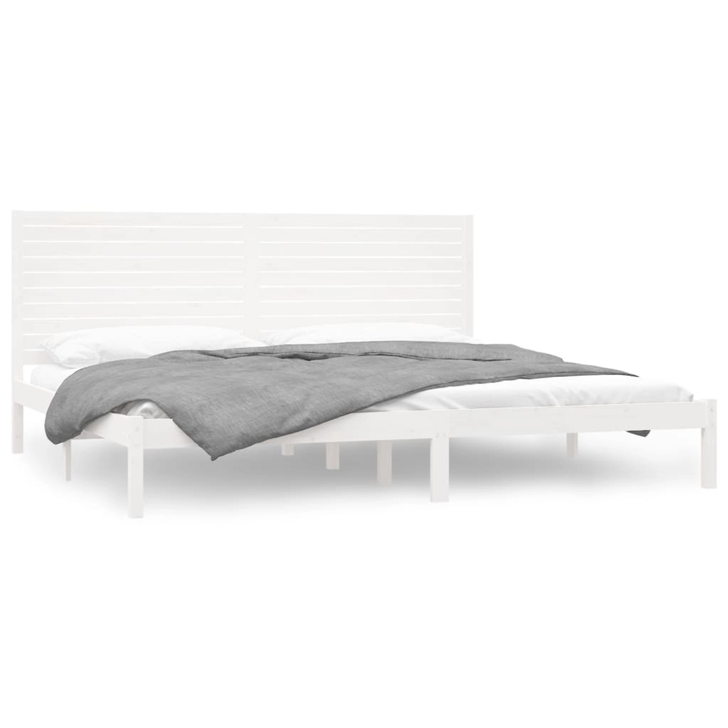 vidaXL Massivholzbett Weiß 200x200 cm1156938 günstig online kaufen