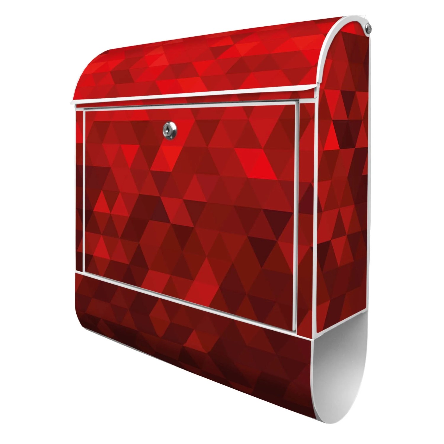 Banjado Design Briefkasten Weiß Pulverbeschichtet 39x47x14cm 2 Schlüssel Mi günstig online kaufen