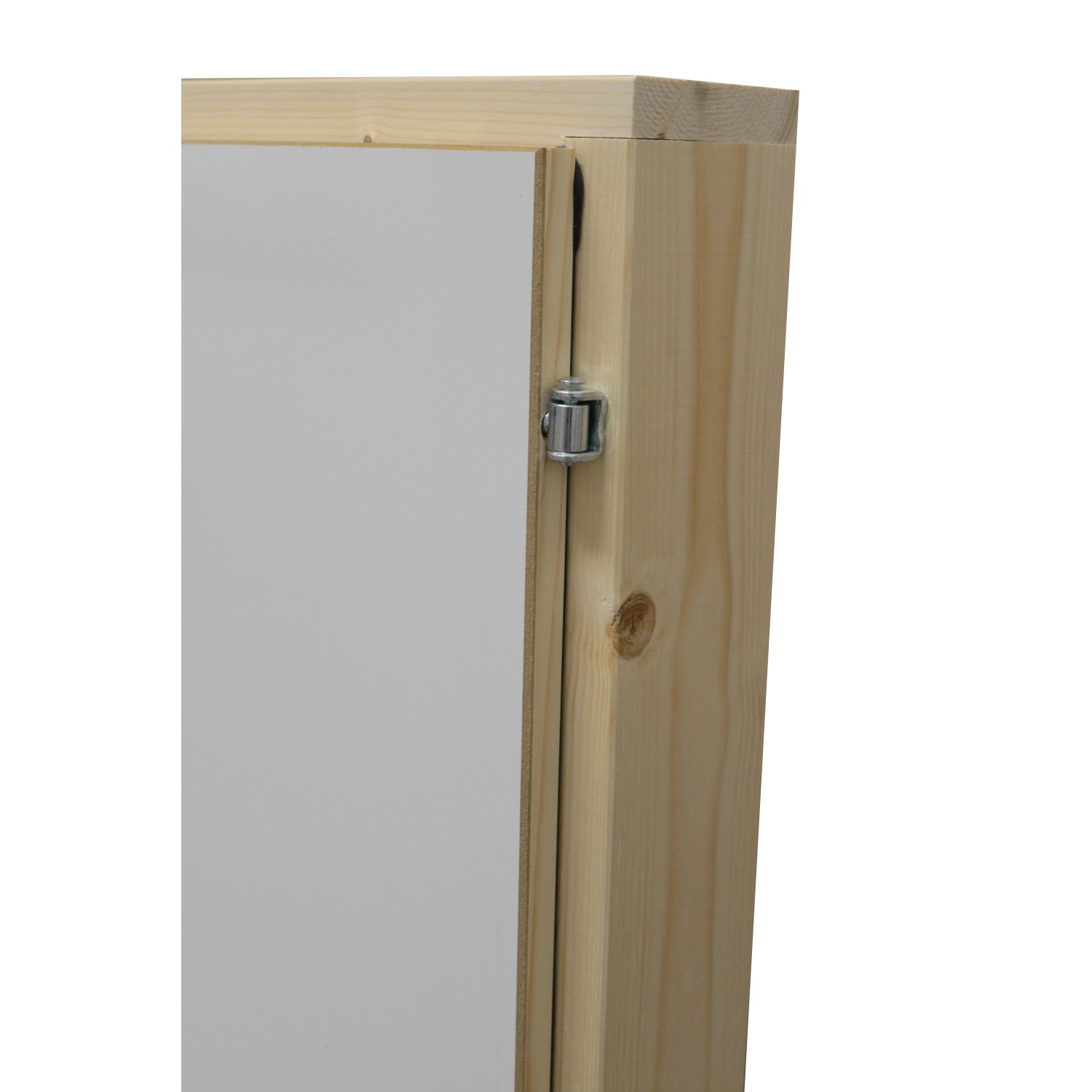Minka Inspektionstür aus Holz, 109x54 cm, Detailansicht des Holzrahmens und Verschlusses.