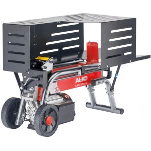 Al-Ko Elektroholzspalter LSH 370/4: Liegender Holzspalter mit Rädern und Schutzvorrichtung.