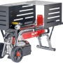Al-Ko Elektroholzspalter LSH 370/4: Liegender Holzspalter mit Rädern und Schutzvorrichtung.
