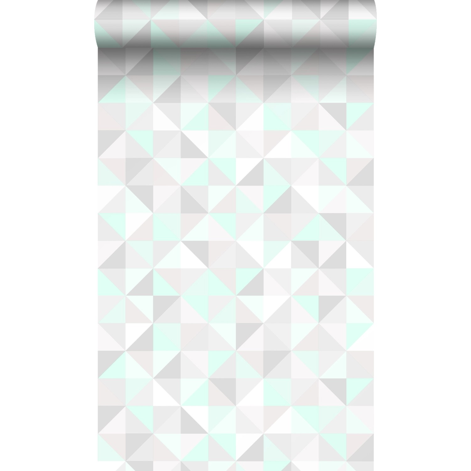 Origin Wallcoverings Tapete Dreiecke Pastell Mintgrün Hellgrau Weiß und Sma günstig online kaufen